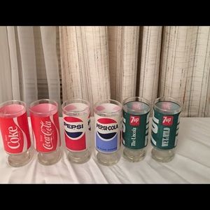 Vintage soda glasses